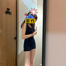 普拉施（PULASSI）大碼遮肚顯瘦泳衣女平角游泳館基礎(chǔ)訓(xùn)練專業(yè)競(jìng)速 黑色平角 XL 曬單實(shí)拍圖