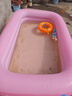 KOOCOOL充氣游泳池家用兒童寶寶洗澡盆可折疊加厚水池嬰兒小孩家庭戲水池 2.1米 | 活力粉【電泵禮包】 曬單實(shí)拍圖
