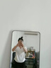 維菲樂(lè)（WEIFEILE）大碼女裝t恤套裝胖mm夏季新款寬松顯瘦遮肚子上衣休閑短褲兩件套 白色上衣 -單上衣 XL 建議110-125斤 曬單實(shí)拍圖