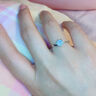 DR求婚鉆戒K金/鉑金Au750經(jīng)典款初雪之吻結(jié)婚莫桑鉆戒指情人節(jié)禮 1克拉莫桑鉆 PT950 活口(大小可調(diào)節(jié)) 曬單實拍圖
