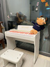 貝琪（Betsy）BJD-01兒童小鋼琴0-3歲早教玩具樂器37鍵寶寶電子琴兒童節(jié)禮物 牛奶白色-37鍵-單藍(lán)牙+支架+琴凳 曬單實拍圖