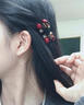 兩世歡紅色迷你小抓夾女前額小夾子2025新款仿珍珠劉海夾發(fā)夾發(fā)飾頭飾 迷你閃鉆發(fā)夾（一對裝） 曬單實(shí)拍圖