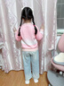 史努比童裝女童秋裝毛衣開衫2025新款兒童洋氣針織外套女寶寶春秋上衣 粉色 漸變圖案隨機(jī)裁剪 140 建議身高131-140cm 曬單實(shí)拍圖