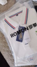 羅蒙（ROMON）工作服POLOT恤衫定制印logo字員工短袖t恤工衣訂制衣服工裝刺繡夏 A款-白色/升級(jí)版 x 短 袖 XL 曬單實(shí)拍圖