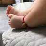 嬰幼兒桃核紅繩手鏈護(hù)身符寶寶防驚嚇腳鏈本命年手繩手串男女禮物 五彩色 0-1歲 曬單實(shí)拍圖