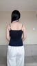 莫代爾吊帶背心女內(nèi)搭帶胸墊上衣2025新款春夏季外穿純白色美背打底薄款 白色 L 111-130斤 曬單實拍圖