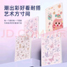 XP適用iPad Pro保護套12.9英寸 2022款/2021/2020版保護殼帶筆槽Y折防彎可愛女生全包防摔-蝴蝶花園 曬單實拍圖