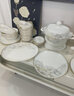 以辰景德鎮(zhèn)家用新款碗碟套裝中式高顏值陶瓷骨瓷餐具套裝碗盤喬遷新居 【景德鎮(zhèn)正品】富貴煲配置 49件套 曬單實拍圖