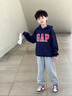 Gap男女童2025秋季新款Logo膠印抓絨套頭連帽衫兒童裝衛(wèi)衣829299 海軍藍 130 cm(8-9歲) 亞洲尺碼 曬單實拍圖