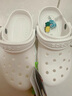 卡駱馳crocs經(jīng)典洞洞鞋兒童鞋戶外休閑鞋涼鞋/206991/206990 骨白色-2Y2(含智必星) 35 (215mm) 曬單實拍圖