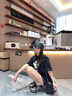Cmxvz Kabot老爹鞋女士2025新款夏季爆款休閑運(yùn)動(dòng)阿甘鞋松糕底厚底增高老爹鞋 米白色 40 曬單實(shí)拍圖
