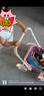 kidpop嬰兒學(xué)步車7個(gè)月-3歲多功能手推車可調(diào)速助步車周歲禮物 童話粉 曬單實(shí)拍圖