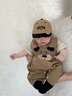 G.DUCKKIDS小黃鴨男嬰夏裝套裝寶寶夏天衣服超萌卡通洋氣嬰幼兒背帶褲兩件套 咖色狗狗背帶褲 80 曬單實拍圖