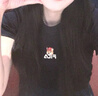 FILA斐樂(lè )t恤短袖女子韓素希同款上衣2025夏新款收腰小狐貍刺繡辣妹T恤 傳奇藍-NV XL 175/92A/XL 曬單實(shí)拍圖