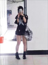 Jret2025夏季新款短袖T恤女美式街頭嘻哈hiphop紐扣可拆卸袖寬松上衣 黑色[可拆卸袖子]模特效果拍大 M 86105斤 曬單實(shí)拍圖