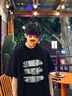 回力男士冰絲短袖t恤夏季男款中國風(fēng)潮流體恤青少年透氣涼感速干衣服 黑色(h國風(fēng)意境) XL 180(建議140斤-160斤左右) 曬單實拍圖