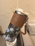 特美刻（TOMIC）雙層純鈦保溫杯女士咖啡杯便攜高顏值水杯大容量鈦杯七夕節(jié)禮物 【梵高聯(lián)名】綻放的白玫瑰-520ml 曬單實(shí)拍圖