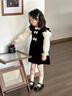 G.DUCKKIDS小黃鴨女童連衣裙秋裝2025新款兒童套裝裙子洋氣小女孩寶寶公主裙 圖片色 110 建議4~5歲【100-110cm】cm 曬單實拍圖