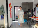 Lauaird 胖mm加肥加大碼300斤寬松連衣裙女夏季胖MM新款洋氣減齡中長裙女 069藍(lán)色花 3XL 建議135-150斤 曬單實拍圖