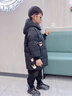 G.DUCKKIDS小黃鴨童裝兒童羽絨服男童中長款加厚男孩外套冬季寶寶小惡魔衣服 黃色 90 建議1~2歲【 80-90cm】 曬單實拍圖