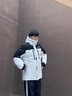 Teenie Weenie Men小熊男裝戶外滑雪三防工藝撞色拼接中長款羽絨服 白色 L 曬單實拍圖