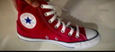 匡威（Converse）官方 All Star七夕男女美拉德高幫帆布鞋紅色101013 101013/紅色 40 曬單實(shí)拍圖