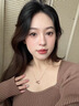 鉑邦詩(shī)（BOBANGSHI）莫比烏斯環(huán)項鏈女士2025新款18K彩金吊墜高級感情人節生日禮物女 18K金項鏈+鑲真鉆【永生花禮盒】 曬單實(shí)拍圖