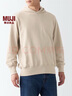無印良品（MUJI）男式 柔軟 高領(lǐng) 長袖T恤 打底衫 FA193C3A 淡黃色 XL （180/104A） 曬單實拍圖