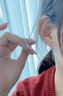 蔓笙S999足銀耳釘女養(yǎng)耳洞四爪睡覺免摘耳骨釘防閉塞不易過敏學(xué)生耳飾 金色8mm【4只裝】 曬單實(shí)拍圖