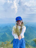 槿城棒球帽女ins潮小頭圍軟頂顯白學生字母鴨舌帽春夏韓版帽子UO009 藍色 可調節(jié)52-59cm 曬單實拍圖