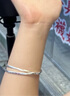 老廟足銀手鐲女銀鐲子素圈光面雙環(huán)莫比烏斯鐲送女友送老婆情人節(jié)禮物 莫比烏斯手鐲58#約22g+禮盒 曬單實拍圖