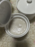 京東京造 燉盅 陶瓷湯碗蒸蛋燕窩輔食碗家用帶蓋贈(zèng)勺子純白460ml 曬單實(shí)拍圖