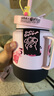 BABLOV水杯保溫杯女生高顏值大容量牛奶杯泡茶杯316不銹鋼學(xué)生吸管杯子 曬單實(shí)拍圖