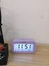 JCZS德國品牌智能鬧鐘電子小鬧鐘學(xué)生專用充電強(qiáng)力叫醒起床神器男女孩鬧鈴 熏衣紫語音+星期+三組鬧鈴電池款 曬單實(shí)拍圖