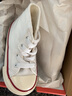 匡威（Converse）兒童帆布鞋寶寶高幫帆布鞋1970s經(jīng)典新款魔術(shù)貼男女童軟底童鞋 白色(魔術(shù)貼) 23 【建議腳長14cm】 曬單實拍圖