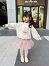 G.DUCKKIDS小黃鴨女童打底褲春秋裝兒童褲子假兩件裙褲女孩寶寶洋氣外穿長褲 灰色 90 尺碼1~2歲【 80-90cm】 曬單實拍圖