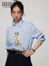 Teenie Weenie小熊T恤女2025年夏季新款簡約休閑學院風印花短袖圓領T恤女 曬單實拍圖