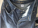 HLA海瀾之家牛仔中褲男夏山不在高系列水洗透氣褲子男 曬單實(shí)拍圖