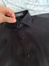 杉杉 【200支DP免燙】襯衫男長(cháng)袖黑色春季純棉休閑商務(wù)高端襯衣 FQC251YS82008長(cháng)袖 44 （推薦92-98kg） 曬單實(shí)拍圖