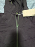 斯琴冬女黑色連帽撞色拉鏈菱格口袋中長(cháng)款薄棉服外套 BBDS01602 黑色 M 曬單實(shí)拍圖