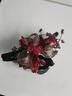 兩世歡紅色復古抓夾女金屬絲手工編織雙面氣質(zhì)紅花朵鯊魚(yú)夾優(yōu)雅發(fā)夾頭飾 紅色 曬單實(shí)拍圖