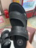 駱駝（CAMEL）涼鞋男士夏季真牛皮涼鞋防滑爸爸兩用開(kāi)車(chē)軟底休閑沙灘涼拖鞋男 A822211852-1 黑色 42 曬單實(shí)拍圖