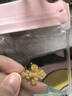 中鑫珠寶鳶尾黃金吊墜十字鏤空鳶尾花足金鋯石項(xiàng)鏈掛墜送女神首飾禮物 單吊墜金重1.34克 曬單實(shí)拍圖