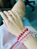 圣藤察收藏級天然水晶手串玉石粉紅蛋白石粉澳寶粉潤手鏈送對象生日禮物 8mm粉潤粉澳寶收藏級 曬單實(shí)拍圖