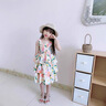 G.DUCKKIDS小黃鴨女童吊帶裙夏季2025新款兒童連衣裙薄款公主裙女寶寶碎花裙 碎花連衣裙 120 (建議105-115cm 4-5.2周歲) 曬單實(shí)拍圖