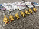 周六福七夕禮物  黃金吊墜男女款葫蘆兄弟聯(lián)名5D硬金琺瑯足金掛墜 定價 四娃(綠)-1.15g 曬單實(shí)拍圖