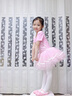 南瓜精靈兒童舞蹈服夏季女童練功服形體服芭蕾舞蓬蓬裙幼兒中國(guó)舞演出服裝 粉色【短袖】 120 (建議110-120cm 33-38斤) 曬單實(shí)拍圖