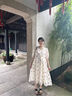 ARTFULMOM英國(guó)孕婦夏裝連衣裙2025新款薄款甜美短袖時(shí)尚大碼寬松顯瘦孕婦裙 米杏色 M 曬單實(shí)拍圖
