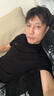 恒源祥100%羊毛短袖男士半高領(lǐng)打底衫半袖毛衣HJ225 黑色 175/92A  曬單實(shí)拍圖