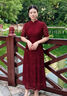 花花公子品牌喜婆婆結(jié)婚禮服粉色新中式奧黛旗袍中年媽媽連衣裙婚宴裝高端 粉色(X25072) M 曬單實(shí)拍圖